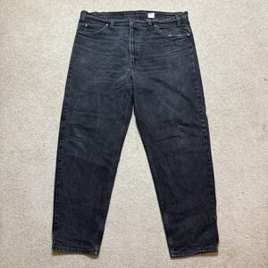Vtg Levis 550 Jeans Mens 40x30 Black Relaxed Fit Orange Tab Tapered Denim 90s